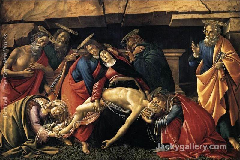Lamentation over the Dead Christ with Saints c. by Sandro Botticelli paintings reproduction